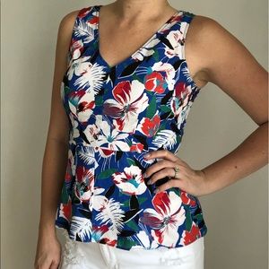 J Crew Floral Tank